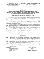 QUY ĐỊNH QUẢN LÝ THI - KIỂM TRA..