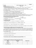 kiểm tra Anh văn 9 No. 4 (đề 2)