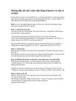 Hướng dẫn kết nối 2 máy tính bằng Ethernet và chia sẻ tài liệu