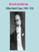Tranh của danh họa William Merritt Chase