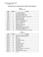 Phân phối chương trình toán tự chọn