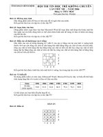 Đề thi tin học trẻ tỉnh Bình Định lần 12