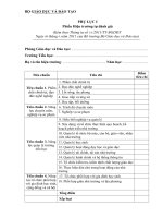 Phụ lục đánh giá HT tiểu học