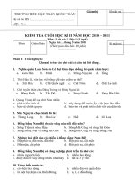 DE THI CKII LICH SU & DIA LI LOP 4 - 2011