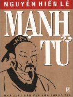 Mạnh Tử  Nguyễn Hiển Lê
