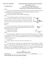 Đề-đáp án HSG Lý 10-không chuyên tỉnh Vĩnh Phúc-2011