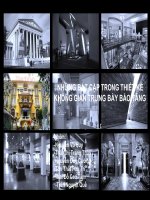 NHỮNG BẤT CẬP TRONG THIẾT KẾ   KHÔNG GIAN TRƯNG BÀY BẢO TÀNG