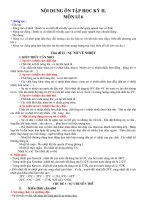 ĐÊ CƯƠNG ÔN TẬP TỰ LUẬN-HKII