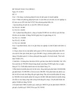 ĐỀ THI KẾ TOÁN TÀI CHÍNH 2