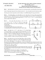 Đề-đáp án HSG lý 11-không chuyên tỉnh Vĩnh Phúc -2011