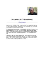 Đôi điều về nhà văn Kim Lân