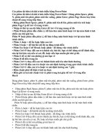 các phim tắt cần thiết trong trình chiếu  Powerpoil