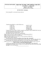 Đề thi tin trẻ tỉnh Bình Định lần 1