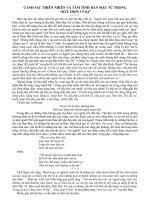 CẢNH SẮC THIÊN NHIÊN VÀ TÂM TÌNH HÀN MẶC TỬ TRONG  “ĐÂY THÔN VĨ DẠ”