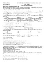 Đề kiểm tra chất lượng năm học 2010 - 2011.doc