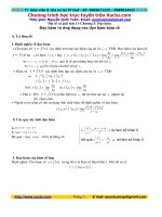 Đạo hàm bằng định nghĩa và ứng dụng của đạo hàm