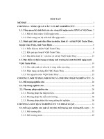 Nghiên cứu một số tính chất môi trường đất, nước trong hệ sinh thái vườn quốc gia xuân thủy, nam định