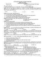 Đề+ĐA môn Vật lý thi Thử ĐH năm 2011