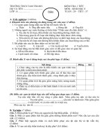 Đề kiểm tra 1 tiết sinh 8-HK II