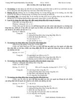 ĐỀ CƯƠNG ÔN TẬP CHẤT LƯỢNG CAO VL 11 CƠ BẢN