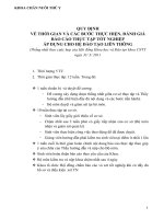 QUY ĐỊNH BỐ CỤC BÁO CÁO TN HỆ LIÊN THÔNG