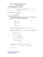 PHƯƠNG PHÁP TÌM BÀI TOAN PHỤ