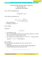 Tổng hợp 5 đề thi thử học kỳ 1 môn toán 9