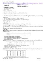 Đề cương ôn tập HKII Toan 7