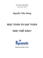 học toán và dạy toán như thế nào
