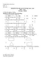 KIEM TRA HKII MON TOAN