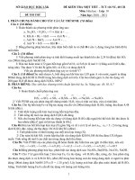 đề kiểm tra thử oxi - lưu huỳnh