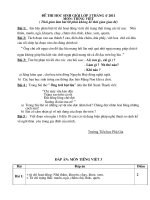 Đề thi HSG khối 3-5 tháng 4/2011