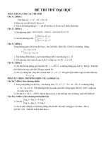 Đề môn toán Khối A thi Thử ĐH