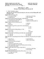 Đề kiểm tra Địa 6