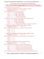 Công thức giải nhanh hóa học .