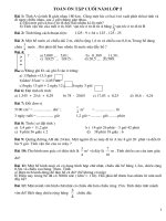 ôn tập toán 5 cuối kì 2