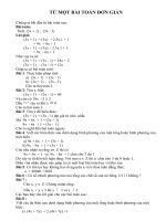 Chuyên đề từ một bài toán đơn giản