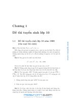 đề thi  THPT năm 2011