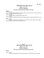 2 Đề và đáp án HKII Sử  9 hay