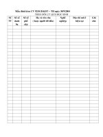 Mẫu đính kèm CV 92 của SGD phụ lục thêm sổ theo dõi