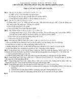 bài tập tọa độ trong không gian