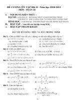 De cuong on tap hoc ky 2 Toan 10