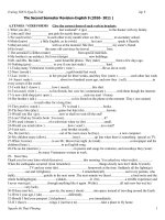 Đề cương ôn tập kỳ 2 (10-11)