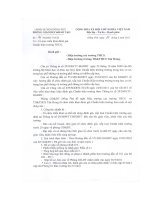 Số: 74/PGDĐT-TCCB ngày 09/4/2011 v/v Tổ cc tr khai đánh giá Chuẩn Hiệu trưởng THCS