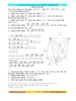 Hệ thống bài tập hình học không gian
