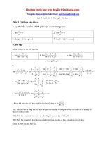 Tổng hợp bài tập giới hạn