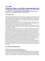 Phương pháp học toán