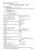 Đề cương ôn tập học kỳ 2 Tin 7 (2010-2011).