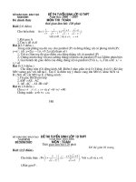 6 DE THI VÀO 10 CÓ DÁP ÁN