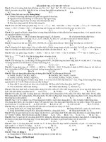 Bài tập kiểm tra lý thuyết vô cơ